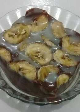 Puding choco banana