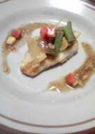 Grilled Dory fish with Blackpapper sauce and Vegetables