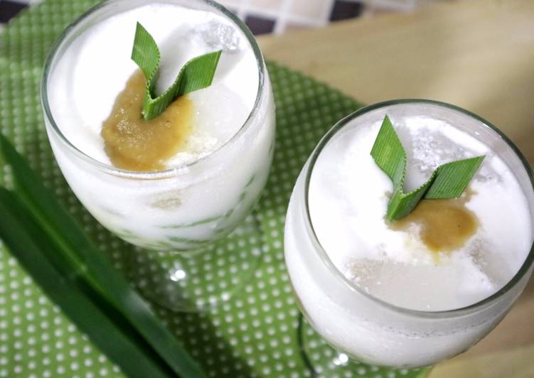 bahan dan cara membuat Es Cendol Fla Durian