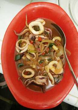 Cumi Saos Padang Pedas