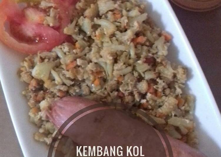 resep lengkap untuk Kembang Kol Bumbu Nasi Goreng