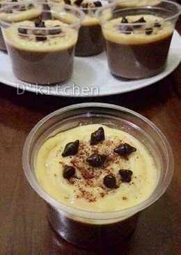 Cappucino Pudding with Milky Vanilla Vla