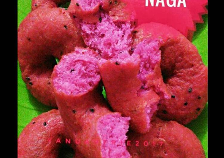 resep masakan Donat buah naga