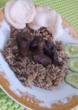 Nasi kebuli sapi rice cooker