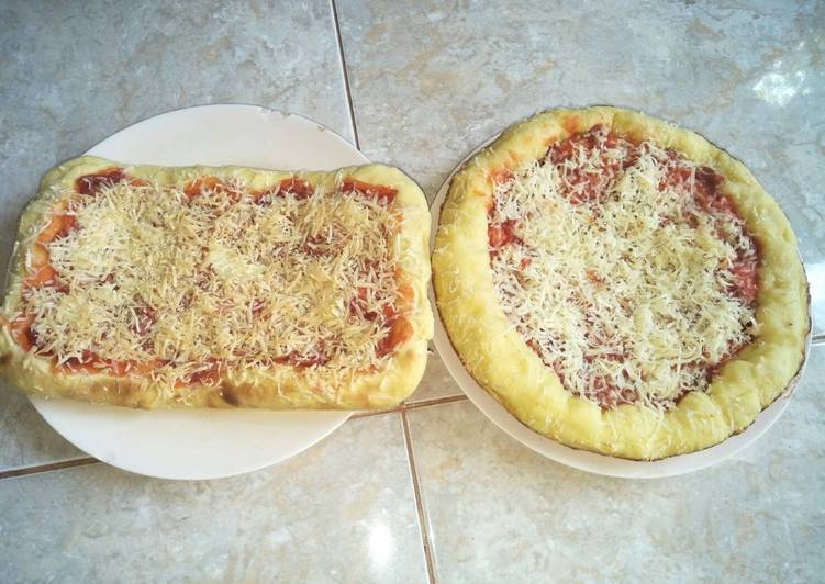Lembut teflon empuk resep pizza dan Pizza Hut