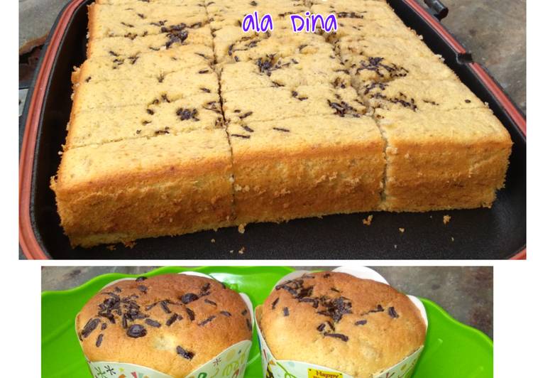 resep lengkap untuk Banana Cake & Muffin ala Dina