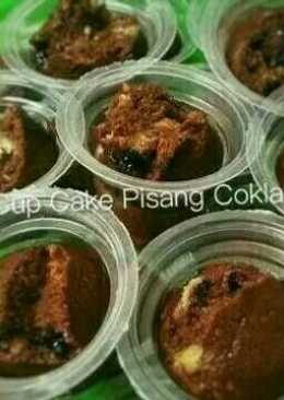 Cup Cake Kukus Pisang Coklat (no mixer)