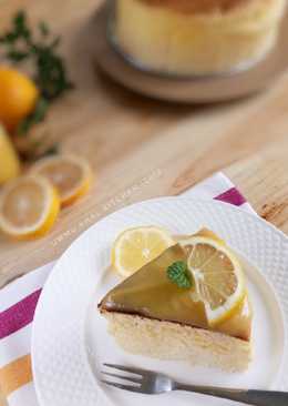 Japanese Cheese Cake with lemon curd #prRamadhan_kukirainikukis