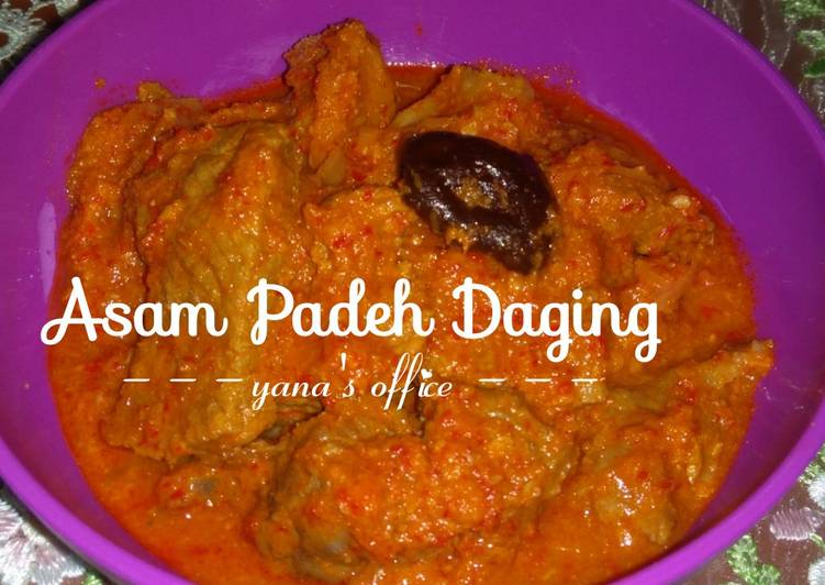 Resep Asam Padeh Daging Yana