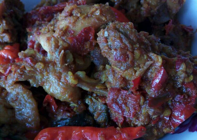 resep lengkap untuk Tulang Ayam Pedas