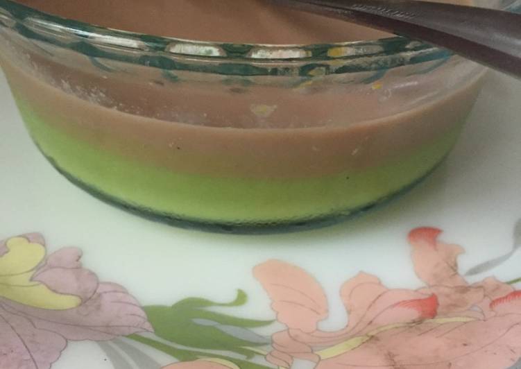 Resep Puding Alpukat saus Mocca By ummu azzam