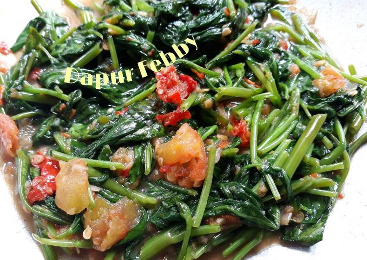 Resep Tumis kangkung terasi ?? Oleh Dapur Febby