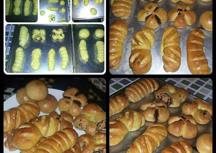 resep lengkap untuk Roti isi Pisang, cokelat, keju (Killer Soft Bread)