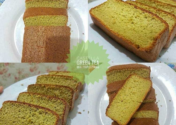 Resep Castella green tea aka kasutera-traditional japanese honey cake -
Aliyapeliyang - Aliyakitchen