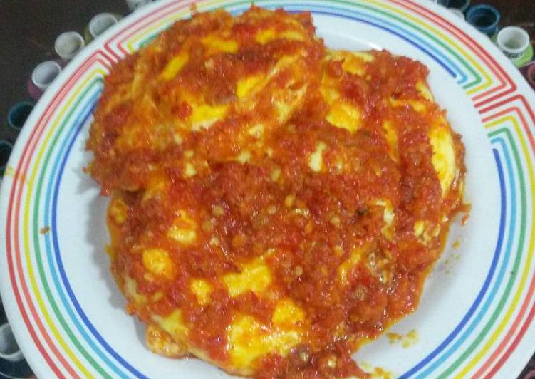 Resep Balado telor ceplok Dari Hanapi Haryanto