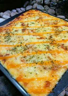 Macaroni schotel mozzarella