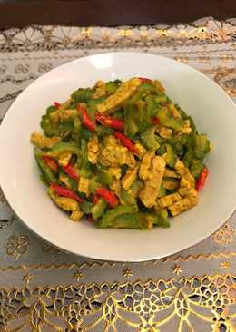 Tumis pare tempe bumbu kuning
