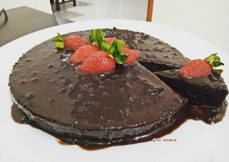 gambar untuk cara membuat Steamed chocolate cake