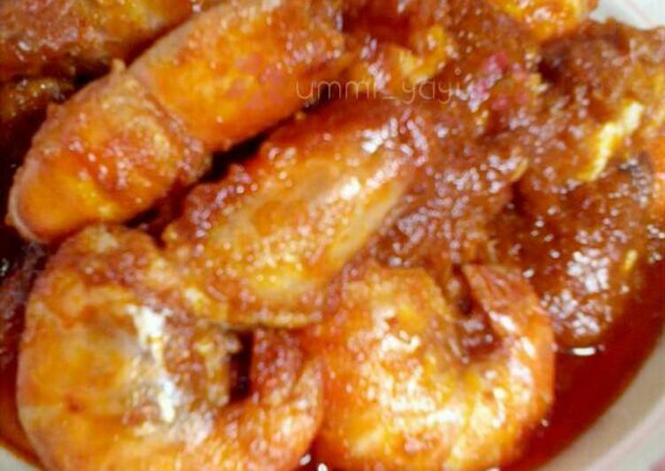 resep lengkap untuk Sambal Tumis Udang Galah