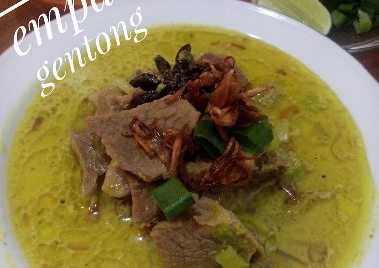 resep lengkap untuk Empal gentong