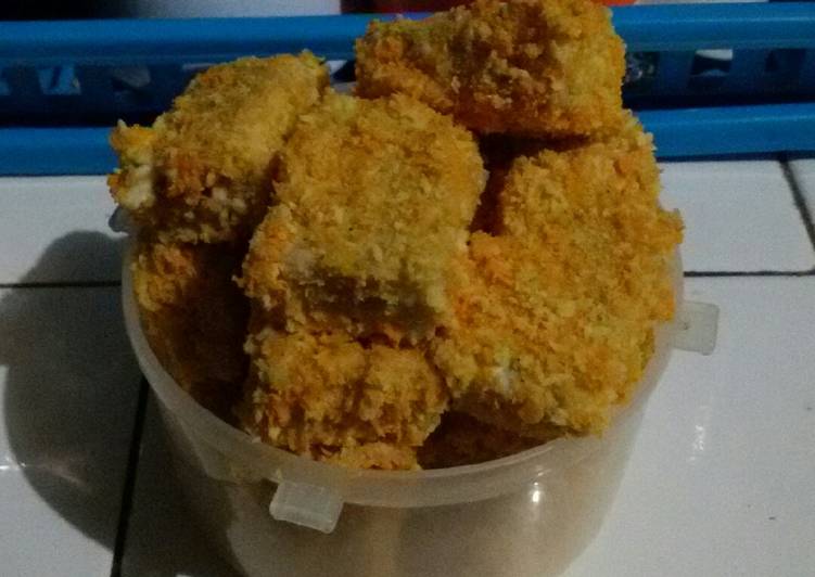 resep lengkap untuk Nugget ayam wortel