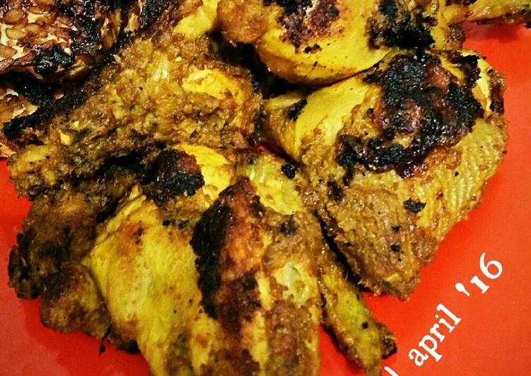 resep masakan Ayam Bakar a la Resto Padang. Recommended!