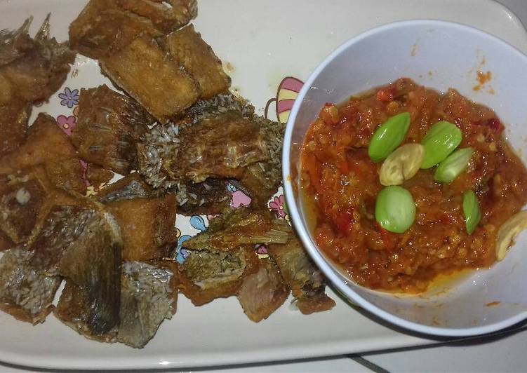 Resep Sambal pete + ikan asin bawal By Regina's Kitchen