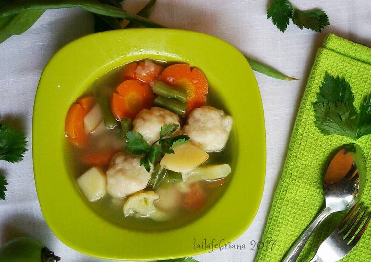 Resep Sup bakso ikan homemade (#postingrame2_sop) By Laila's Kitchen