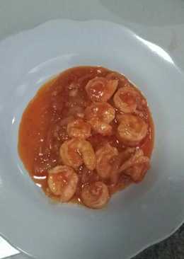 Udang tumis saus tomat