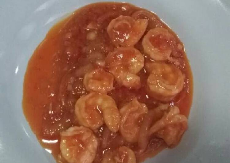 Resep Udang tumis saus tomat By grace