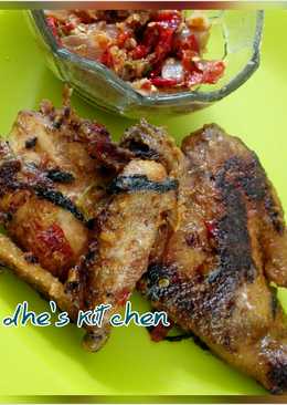 Ayam bakar teflon bumbu kemangi