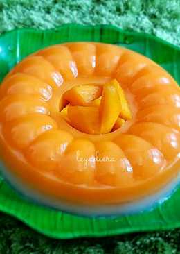 Puding Mangga Leci Susu