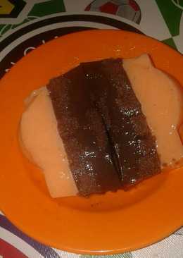 Puding brownies 2 warna