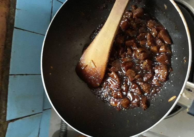 Resep Sate daging sapi goreng #KitaBerbagi Oleh Tri Wahyuni