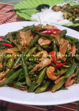 Tumis Kacang Panjang Udang Bumbu Tauco