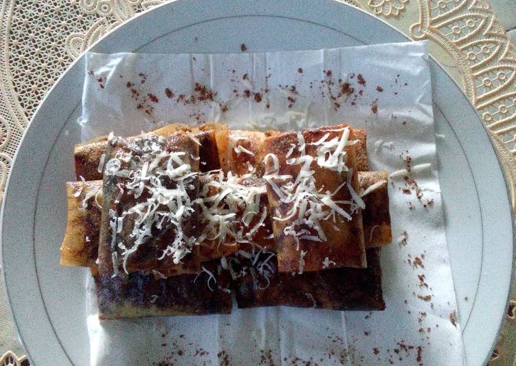 resep Pisang Coklat Keju Melt