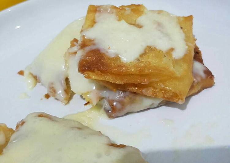 cara membuat Martabak keju mozarella