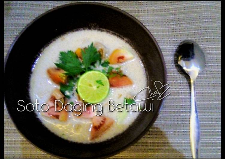 resep makanan Soto Daging Betawi