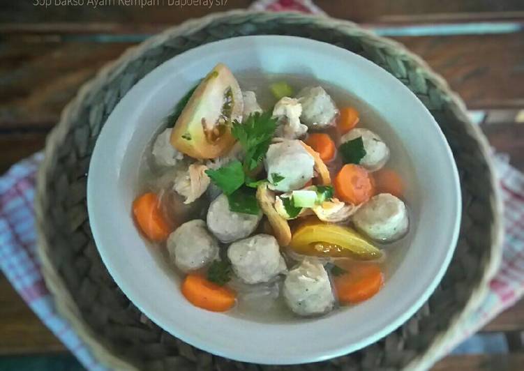 Resep Sop Bakso Ayam Rempah (pr_recookolahanbakso) - DapoerAy's