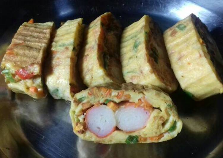 Crabstick omelettes /걸맛살전 foto resep utama