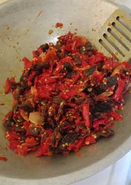 Dendeng sapi balado #bikinramadhanberkesan