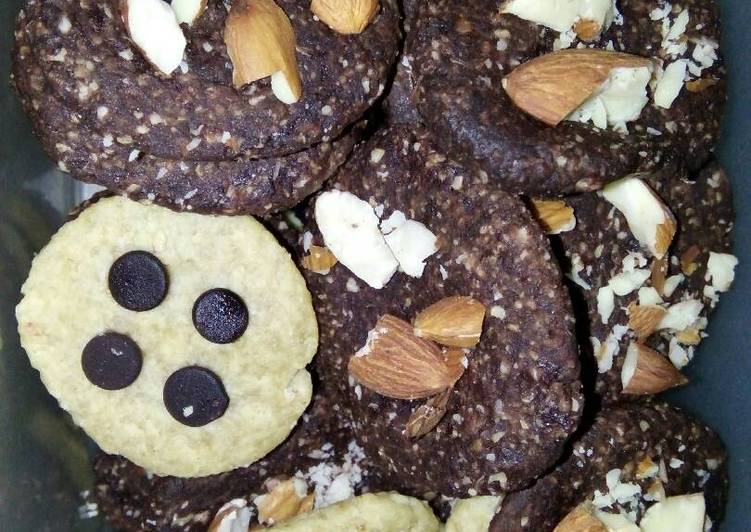 gambar untuk resep makanan Cookies chocolate chip and almond(happycall)