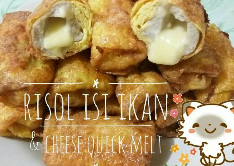 bahan dan cara membuat RISOL isi IKAN & Cheese quick melt ala debm