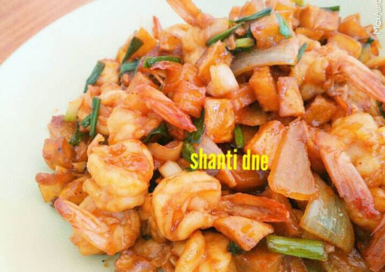 gambar untuk resep makanan Udang Kentang Saus Mentega