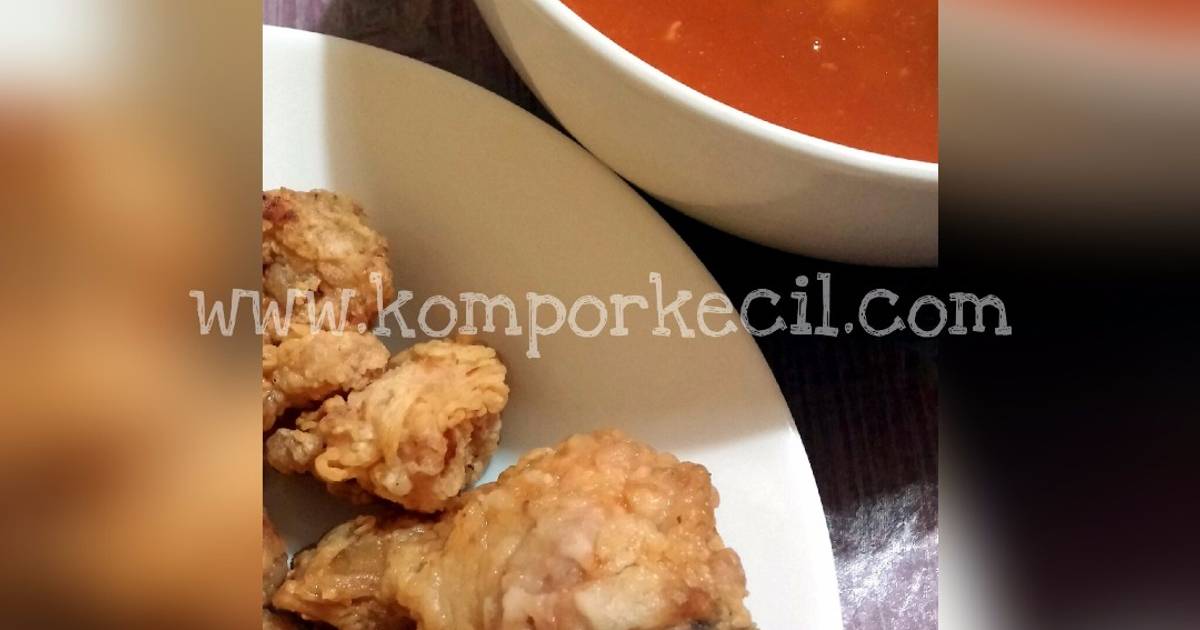 Resep Ayam Kampung Goreng Tepung (bukan Fillet) Saus Asam Manis ala Mizz Dys