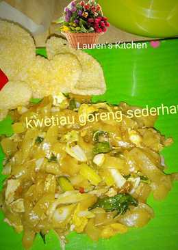 Kwetiau goreng sederhana