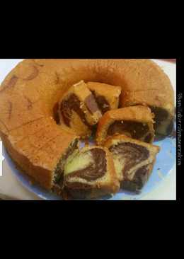 Marble butter cake