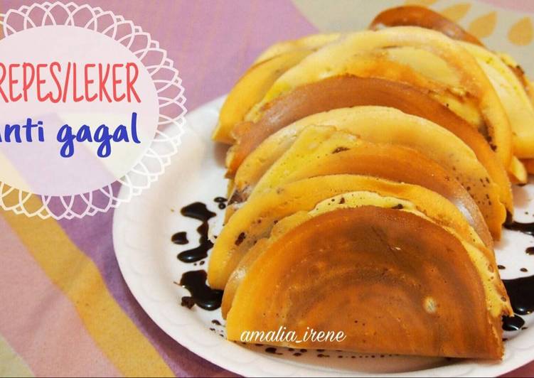 gambar untuk resep makanan Crepes/leker simple anti gagal