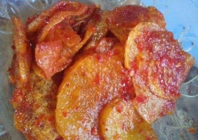 gambar untuk cara membuat Kripik kentang balado