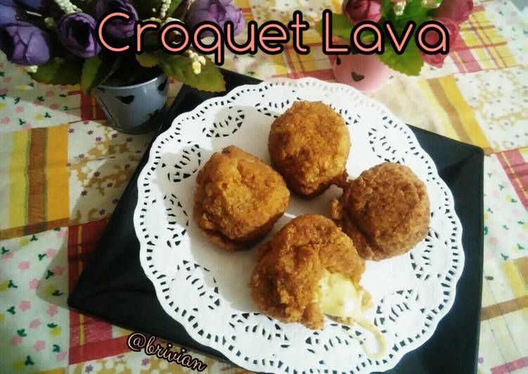 cara membuat Croquet Lava #ketofriendly #ketofy #debm #kroket